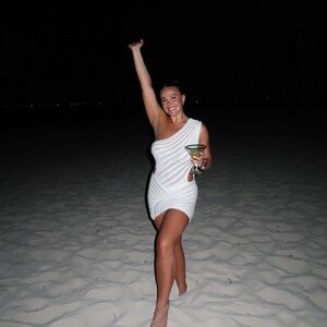 White One-Shoulder Mini Dress